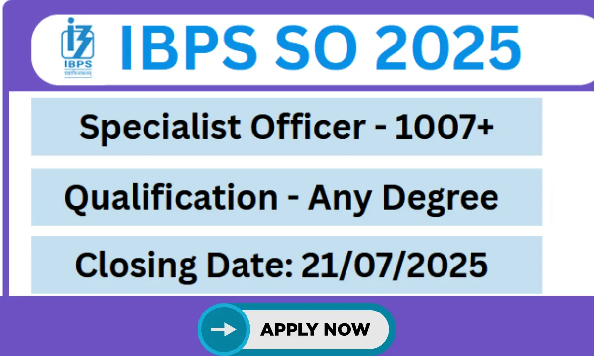 IBPS Specialist Officer SO