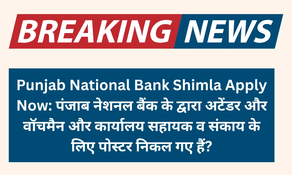 Punjab National Bank Shimla